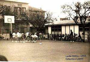 Oran- SDV- 4301- Gsell match profs-eleves en 1960